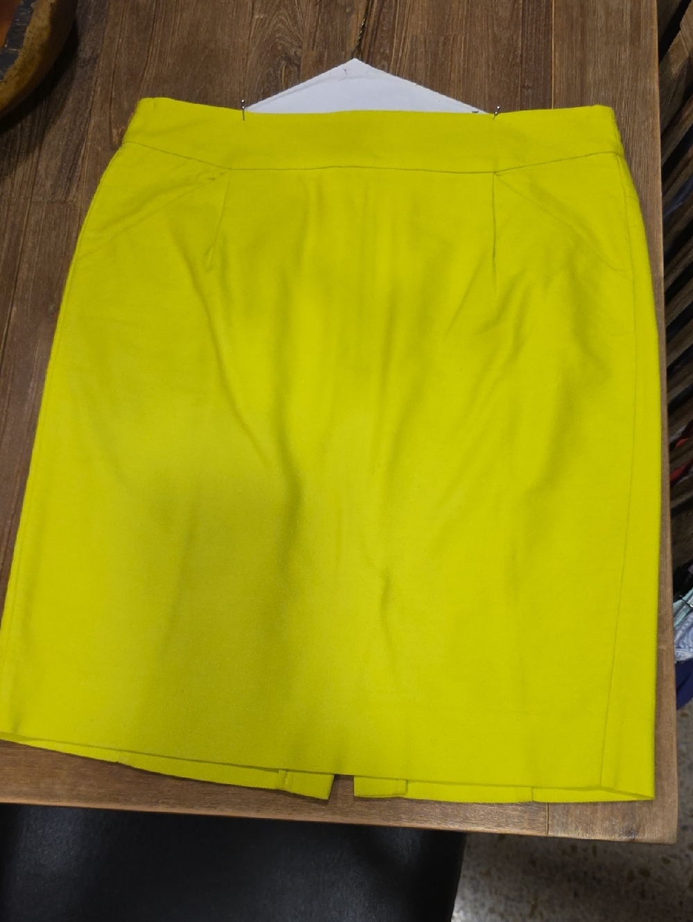 J. Crew Lemon Yellow Pencil Skirt